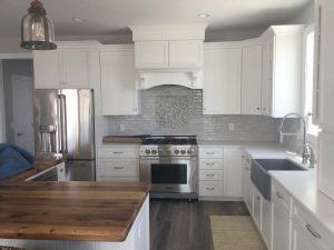 White bright custom kitchen